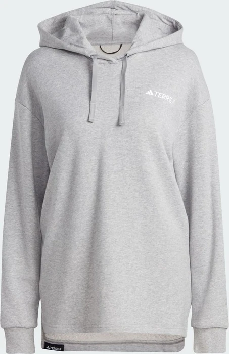 adidas Terrex Logo Hoodie medium grey heather (Damen)