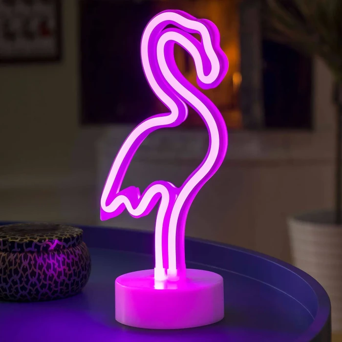 Konstsmide Motiv Schlauchsilhouette Flamingo LED 98x rosa