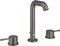 Grohe Essence 3-Loch Waschbeckenarmatur 1/2" M-Size mit Ablauffernbedienung hard graphite gebürstet Vorschaubild
