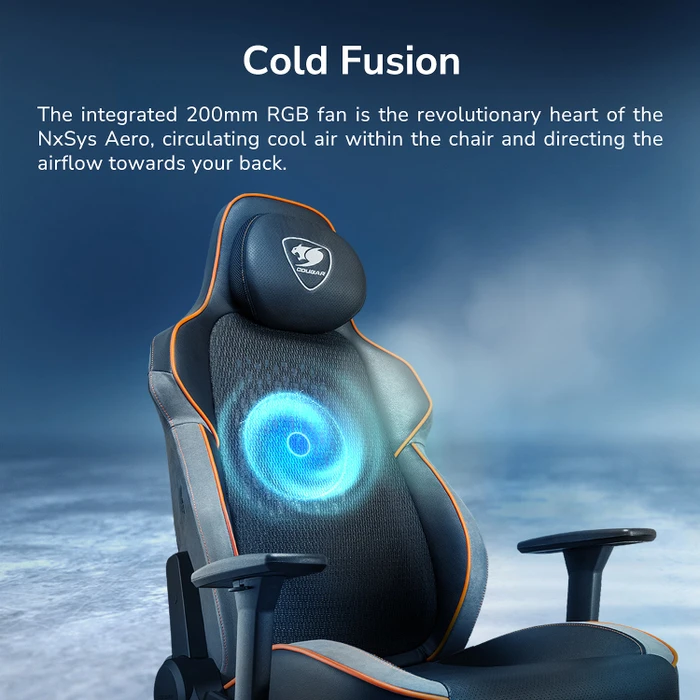 Cougar NxSys Aero Gamingstuhl, schwarz/orange