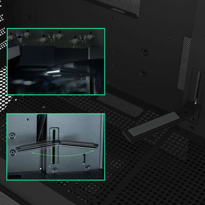 Zalman P10 Black, Glasfenster