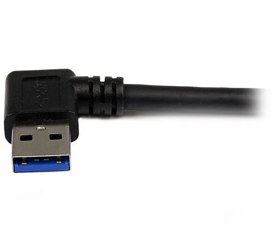 StarTech USB3SAB1MRA, USB 3.0 Kabel A/B, rechts gewinkelt/gerade, schwarz, 1m