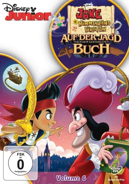 Jake und die Nimmerland Piraten Vol. 6: Auf der Jagd nach dem gestohlenen Buch (DVD)