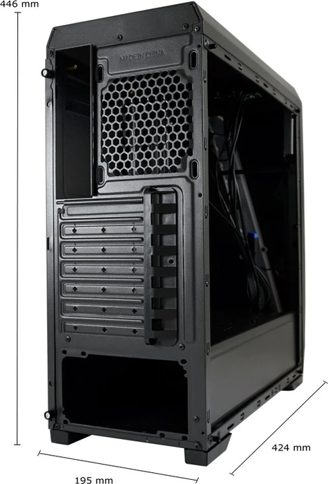 LC-Power Gaming 700B Hexagon, Glasfenster