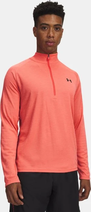 Under Armour Tech Textured Funktionsshirt langarm venom red/black (Herren)