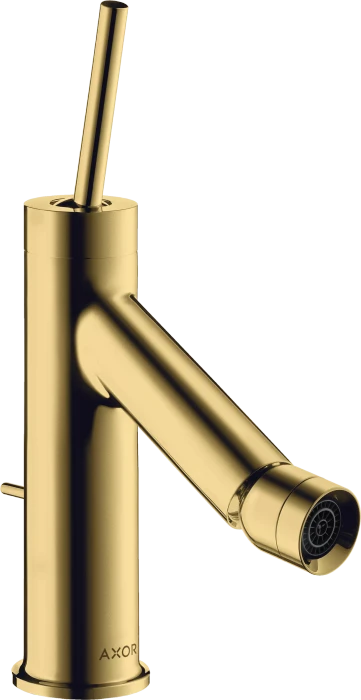 Hansgrohe Axor Starck Einhebel-Bidetmischer mit Pingriff und Zugstangen-Ablaufgarnitur polished gold optic