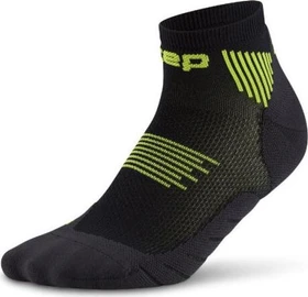 CEP Core Run Low Laufsocken black/lime (Herren)