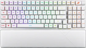 ASUS ROG Strix Scope II 96 RX Wireless, PBT, weiß, ROG RX RED, USB/Bluetooth, FR (90MP03S0-BKFA30)