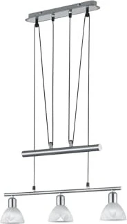 Trio Levisto Pendelleuchte 3-flammig nickel matt