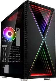 Kolink Void X, schwarz, Glasfenster
