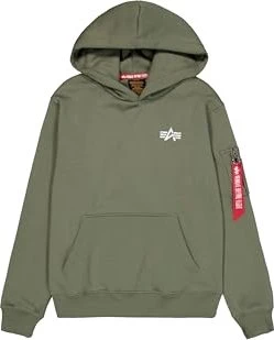 Alpha Industries Signature BP Hoodie sage green (Herren)