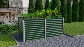 Vitavia Meta 858 Hochbeet 188x96cm seegras/alu