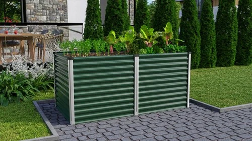 Vitavia Meta 858 Hochbeet 188x96cm seegras/alu