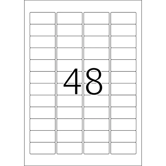 Herma Etiketten, 45.7x21.2mm, ablösbar, rot, 20 Blatt (480 Etiketten)