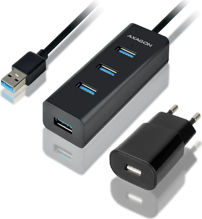 Axagon USB-Hub, 4x USB-A 3.0, USB-A 3.0 [Stecker]