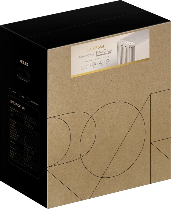 ASUS ProArt PA401 Wood Edition, beige, Tempered Glass Panel, Glasfenster