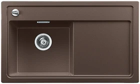 Blanco Zenar 45 S Becken links mit Ablauffernbedienung cafe inkl. Holzschneidebrett