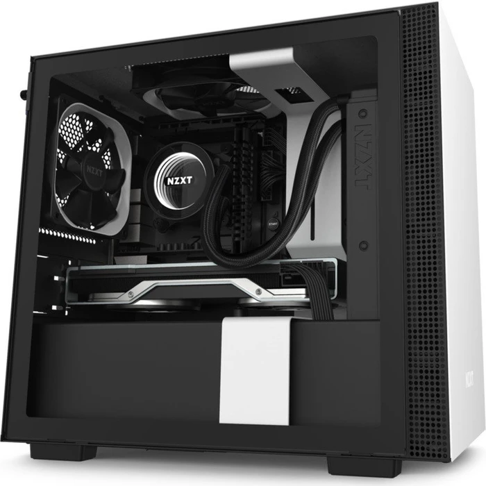 NZXT H210, weiß, Glasfenster, Mini-ITX