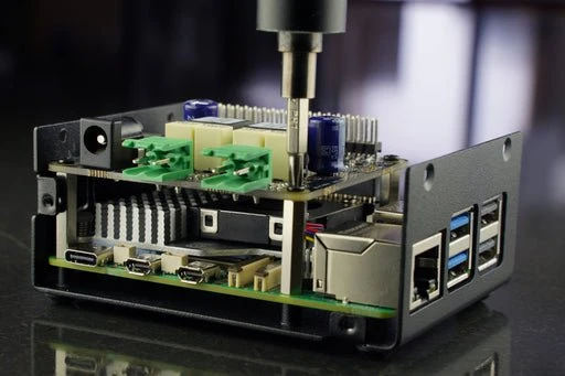 KKSB Gehäuse für Raspberry Pi 5, kompatibel mit Raspberry Pi DigiAMP+ HAT, schwarz