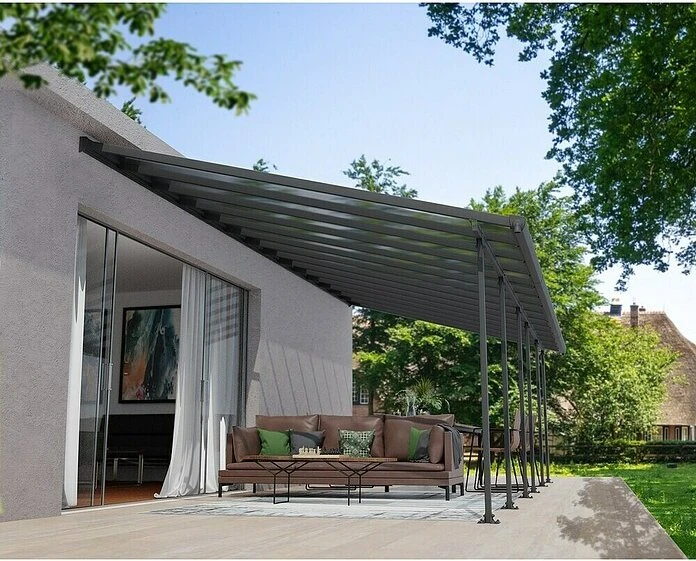 Palram Canopia Feria Terrassenüberdachung 850x385cm grau
