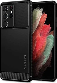 Spigen Rugged Armor für Samsung Galaxy S21 Ultra schwarz
