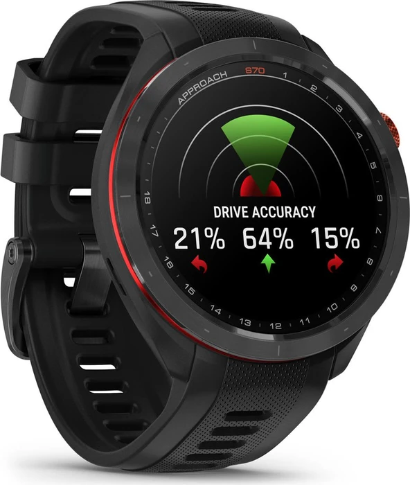 Garmin Approach S70 47mm GPS-Golfuhr black ceramic/black