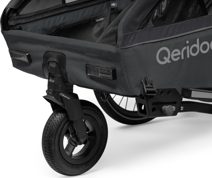 Qeridoo Kidgoo 2 Lite Fahrradanhänger steel grey (Modell 2026)