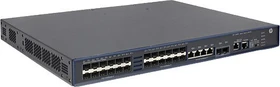 HP 5500 HI 24G Rackmount Gigabit Managed Switch, 24x SFP, 4x RJ-45, 2x SFP+, 2x Erweiterungsslot (JG543A)