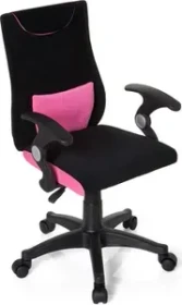 HJH Office Kiddy Pro Al Kinderdrehstuhl, schwarz/pink