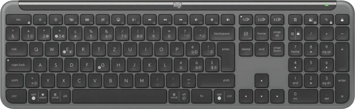 Logitech K950 Signature Slim, Graphite, Logi Bolt, USB/Bluetooth, CH