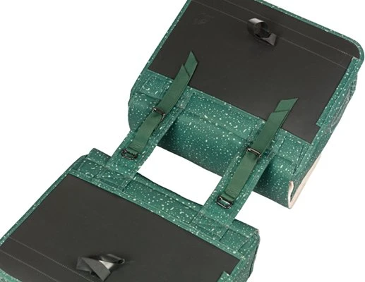 Basil Flair Doppeltasche Gepäcktasche grün