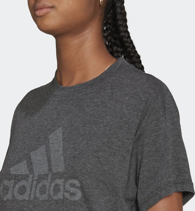 adidas Future Icons Winners 3.0 T-Shirt kurzarm black melange/grey four (Damen)