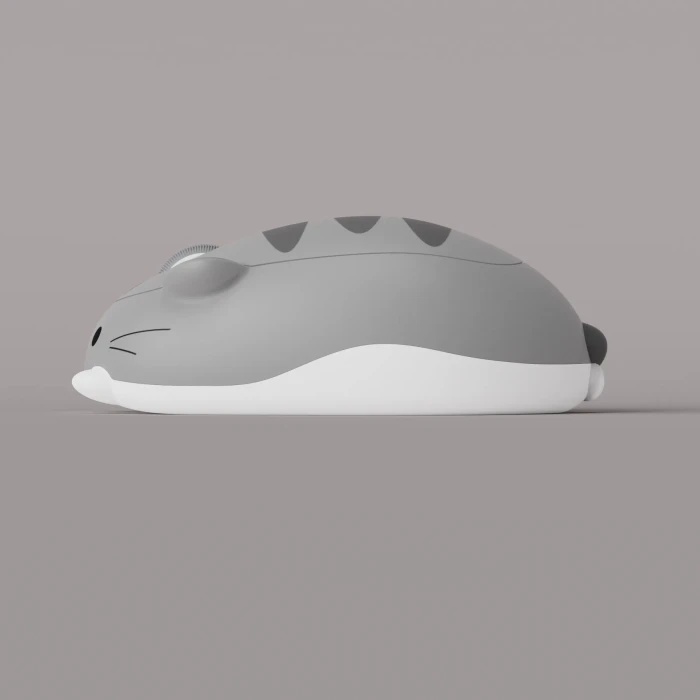 Akko x Waigua Cat Theme Wireless Mouse, Gray Mimo, USB