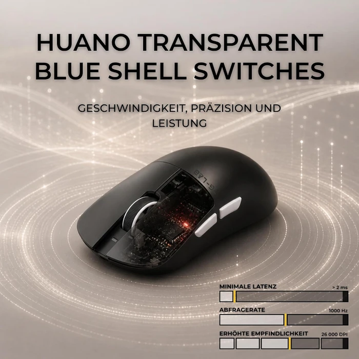 The G-Lab Kult Elite M100 Wireless Gaming Mouse, schwarz, USB/Bluetooth