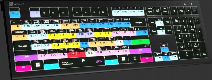 LogicKeyboard Astra 2 Pro Avid Media Composer PC, USB, UK