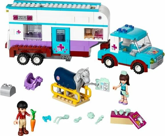 LEGO Friends - Pferdeanhänger und Tierärztin