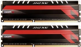 Avexir Core Series MPower Edition LED rot UDIMM 8GB Kit, DDR3-1600, CL9-9-9-24