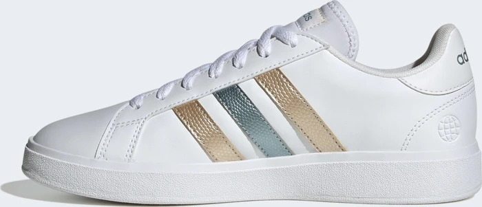 adidas Grand Court Base 2.0 cloud white/magic grey met/wonder gold met. (Herren)