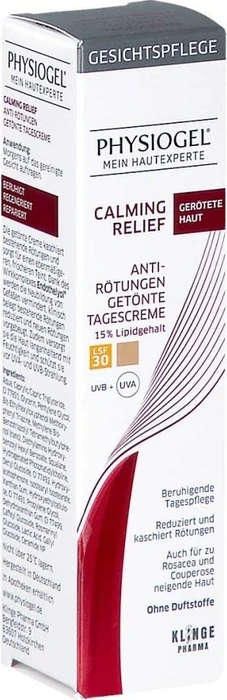 Klinge Pharma Physiogel Calming Relief Anti-Rötungen Tagescreme getönt LSF30, 40ml
