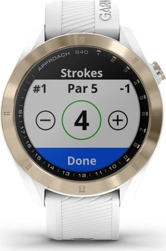 Garmin Approach S40 GPS-Golfuhr light gold/white