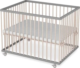 Sämann Laufgitter Premium Kollektion inkl. Laufgittereinlage Cloud Basic 72x101cm grau/natur