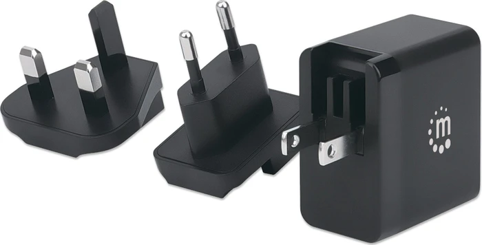 Manhattan GaN Power Delivery USB-Ladegerät 65W schwarz