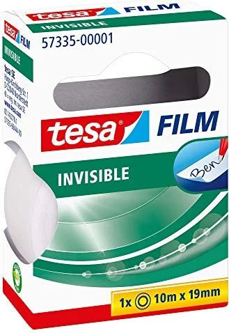 tesa Klebefilm matt-unsichtbar - beschriftbar, 19 mm x 10 m