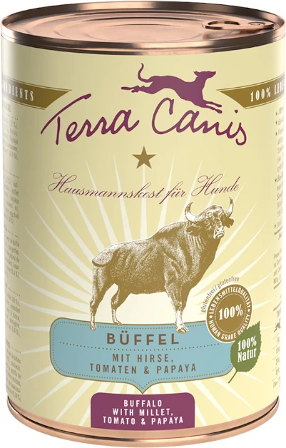 Terra Canis Büffel mit Hirse, Tomaten und Papaya, 2.40kg (12x 200g)