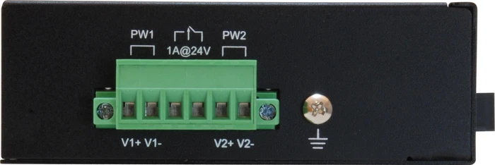 LevelOne IFP-05 Industrial Railmount Switch, 4x RJ-45, 1x SC-Duplex, 126W PoE+