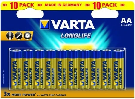 Varta Longlife Mignon AA, 10er-Pack