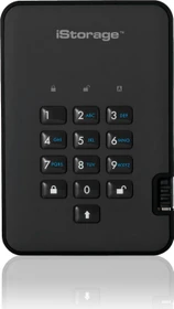 iStorage diskAshur 2 SSD, schwarz, 2.5", 2TB, USB-A 3.0
