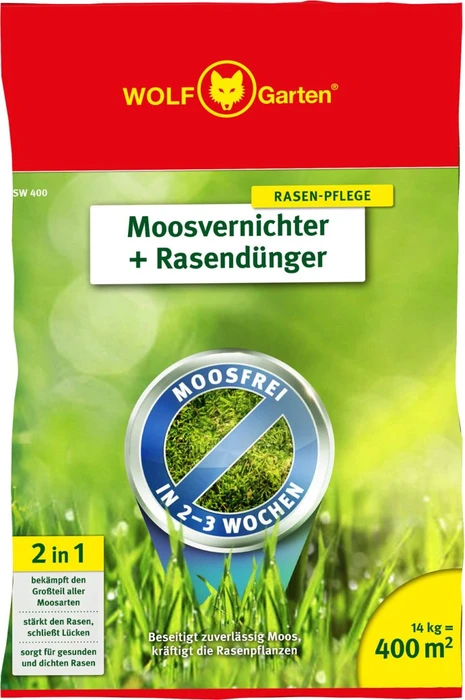 Wolf-Garten SW 400 2in1 Moosvernichter/Rasendünger, 14kg