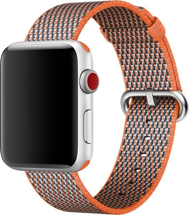 Apple Nylon-Armband kariert für Apple Watch 38mm orangerot