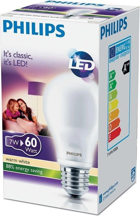 Philips LED Birne E27 7W/827